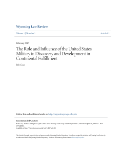 The Role and Influence of the United States Military in Discovery