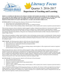 Literacy Focus