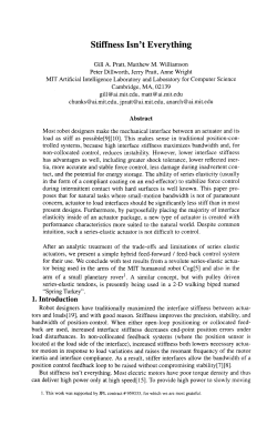 Stiffness isn`t everything