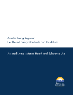 Mental Health and Substance Use - Health and Safety Standards
