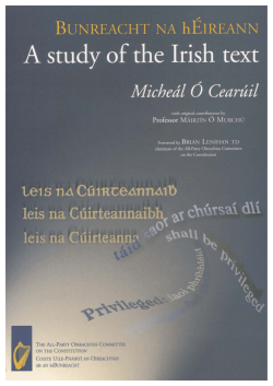 A study of the Irish text - Constitutional Convention