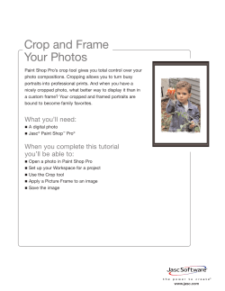 Crop and Frame Your Photos