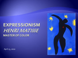 Expressionism -Henri Matisse-