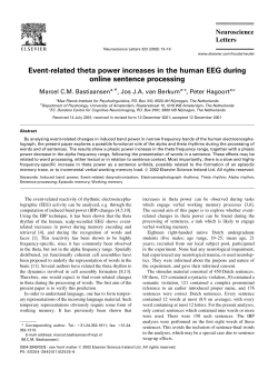 Event-related theta power increases in the