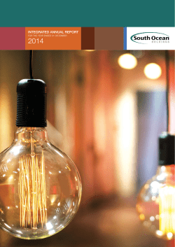 Annual Report 2014 - South Ocean Holdings