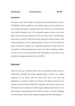 Final Report Get Into Science SIP 003