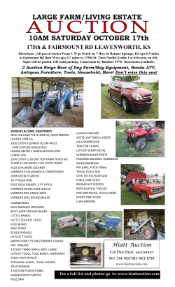 ed bleam farm/estate auction