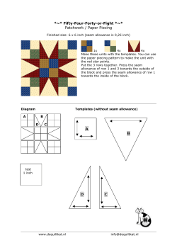 Fifty-Four-Forty-or-Fight *~* Patchwork / Paper Piecing