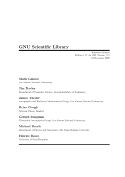 GNU Scientific Library