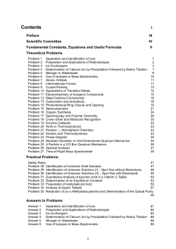 Preperatory Problems 37. ICHO 2005