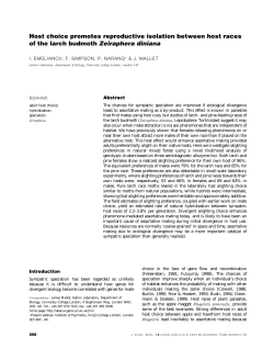 Host choice promotes reproductive isolation between host races of