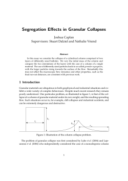 Segregated Granular Collapse - damtp