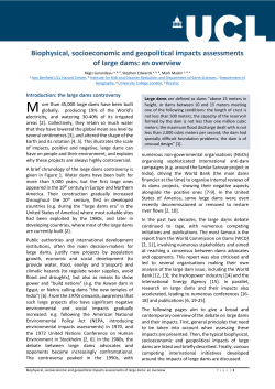 Biophysical, socioeconomic and geopolitical impacts assessments
