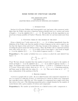 Unicyclic graphs - Math-UMN
