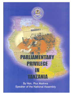 Page 5 - Parliament of Tanzania