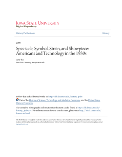 Spectacle, Symbol, Strain, and Showpiece: Americans and