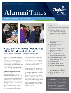 Alumni Times - Clarkson College