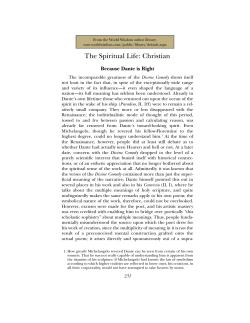 "The Spiritual Life: Christian" from