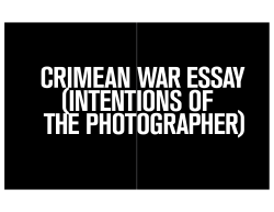 CRIMEAN WAR ESSAY