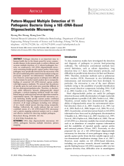 Pattern?mapped multiple detection of 11 pathogenic bacteria using
