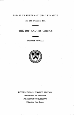the imf and its critics