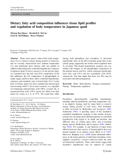 Dietary fatty acid composition influences tissue lipid profiles and