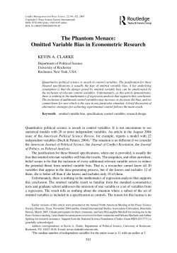 The Phantom Menace: Omitted Variable Bias in