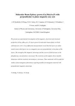 with perpendicular to plane magnetic easy axis