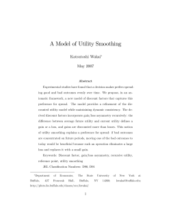 A Model of Utility Smoothing