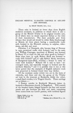 There exist in Iceland no fewer than three English medieval