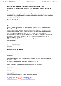 Messages from some VIPs, participants and staff members to ECA