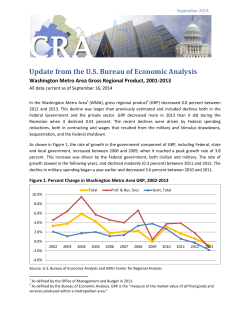 Update from the US Bureau of Economic Analysis