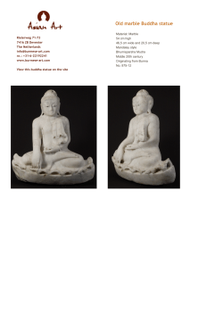Old marble Buddha statue