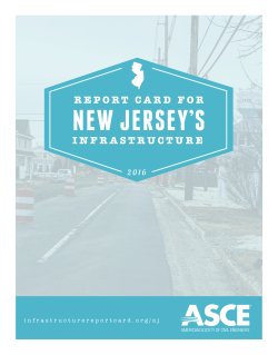 new jersey`s - Infrastructure Report Card