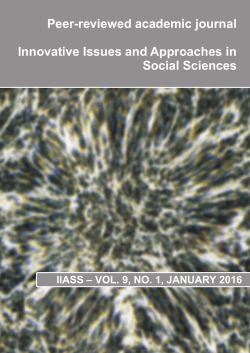 Peer-reviewed academic journal Innovative Issues and Approaches