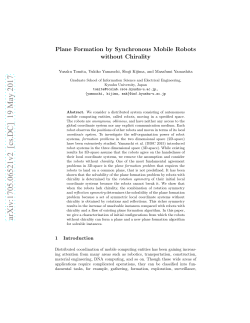 Plane Formation by Synchronous Mobile Robots without Chirality