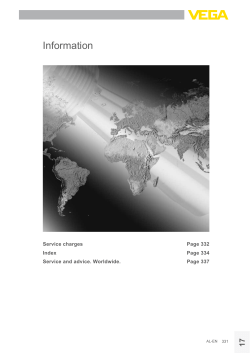 Information - VEGA Instruments Co., Ltd.
