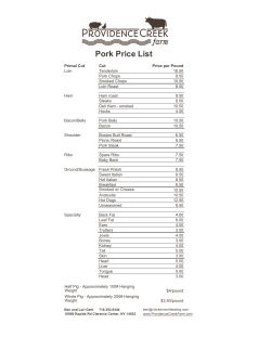 Pork - Providence Creek Farm