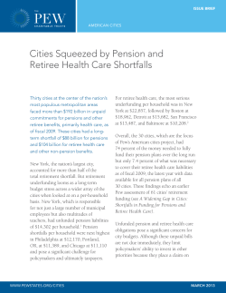 Cities Squeezed by Pension and Retiree Health Care
