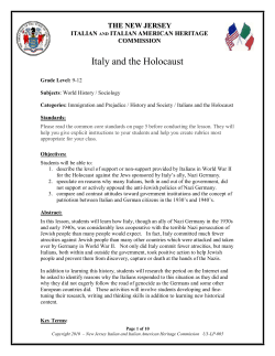 Italy and the Holocaust