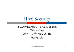 IPv6 Security