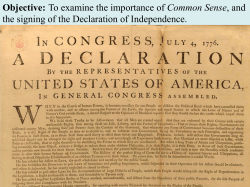 Objective: To examine the importance of Common Sense, and the