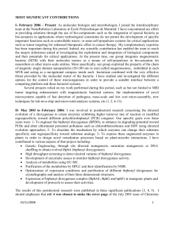 MOST SIGNIFICANT CONTRIBUTIONS I