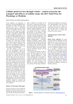 Cellular postal services through vesicles