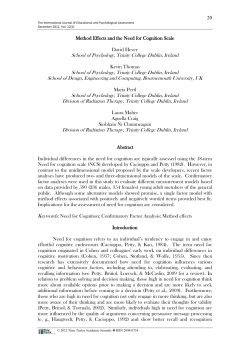 Method Effects and the Need for Cognition Scale