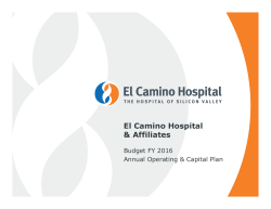 FY2016 Budgeted - El Camino Hospital