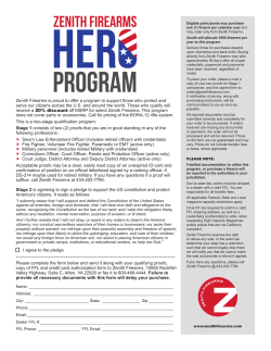 Program - Zenith Firearms