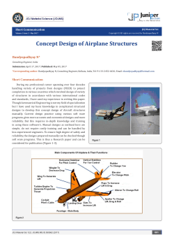 Concept Design of Airplane Structures