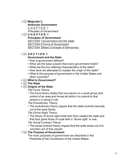 Magruder`s American Government C H A P T E R  1 Principles of