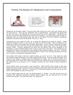 Putting the Brakes on Obsessions and Compulsions